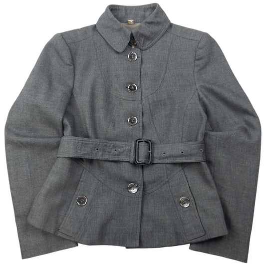 Vintage Burberry Belt Waist Jacket Womens Size S