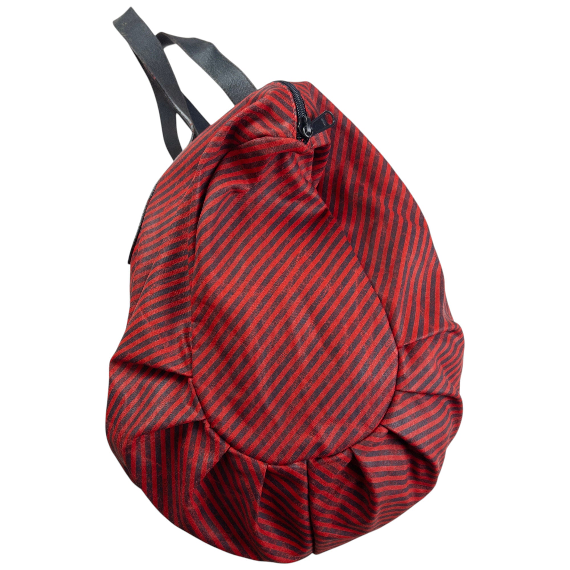 Vintage Gucci Striped Shoulder Bag & Matching Pouch