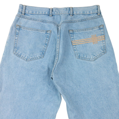 Vintage 2000s Burberry Embroidered Denim Jeans Size W29