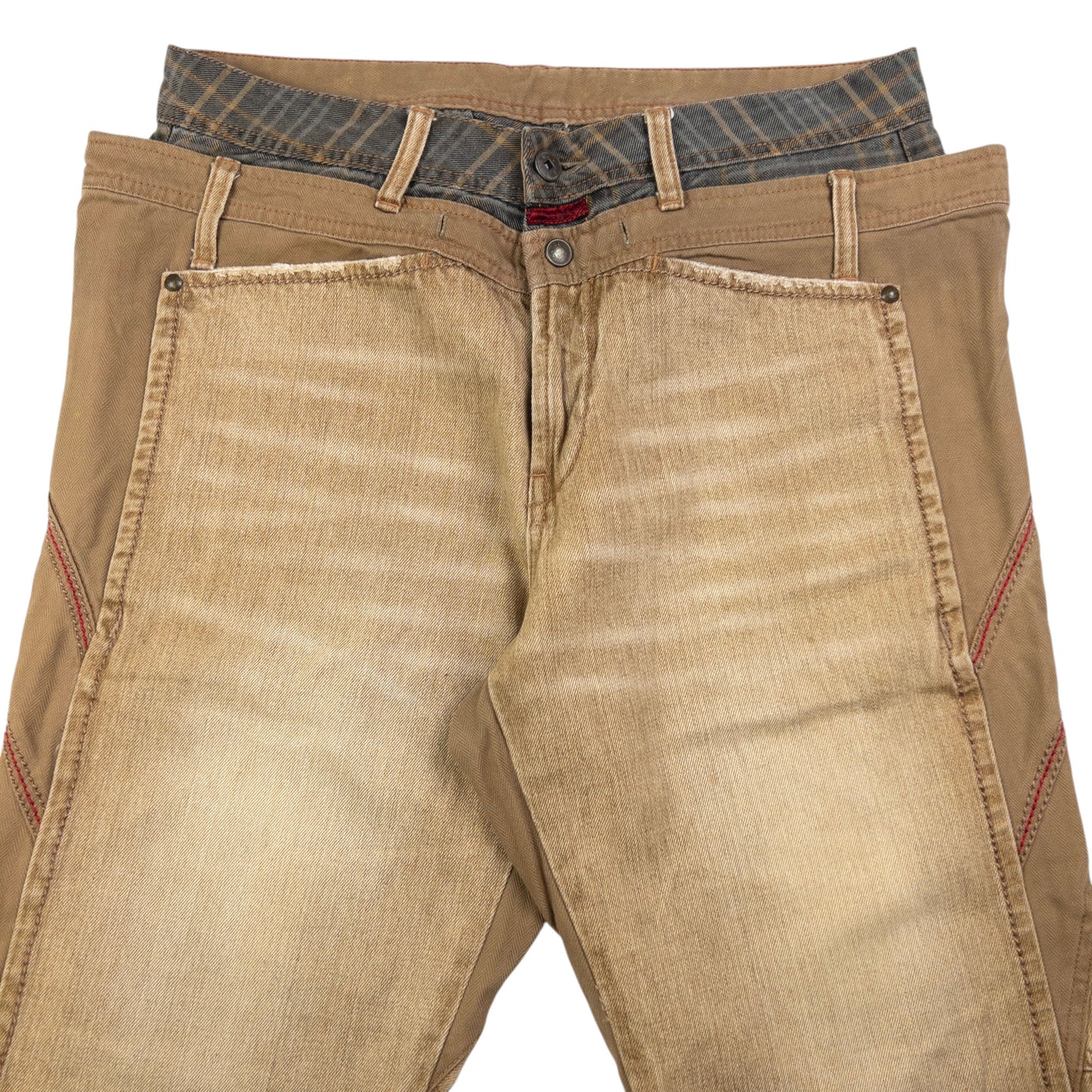 Vintage Marithe + Francois Girbaud Double Waist Denim Jeans Size W33