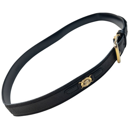Vintage 90s Burberry Leather Belt Size XL