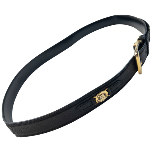 Vintage 90s Burberry Leather Belt Size XL