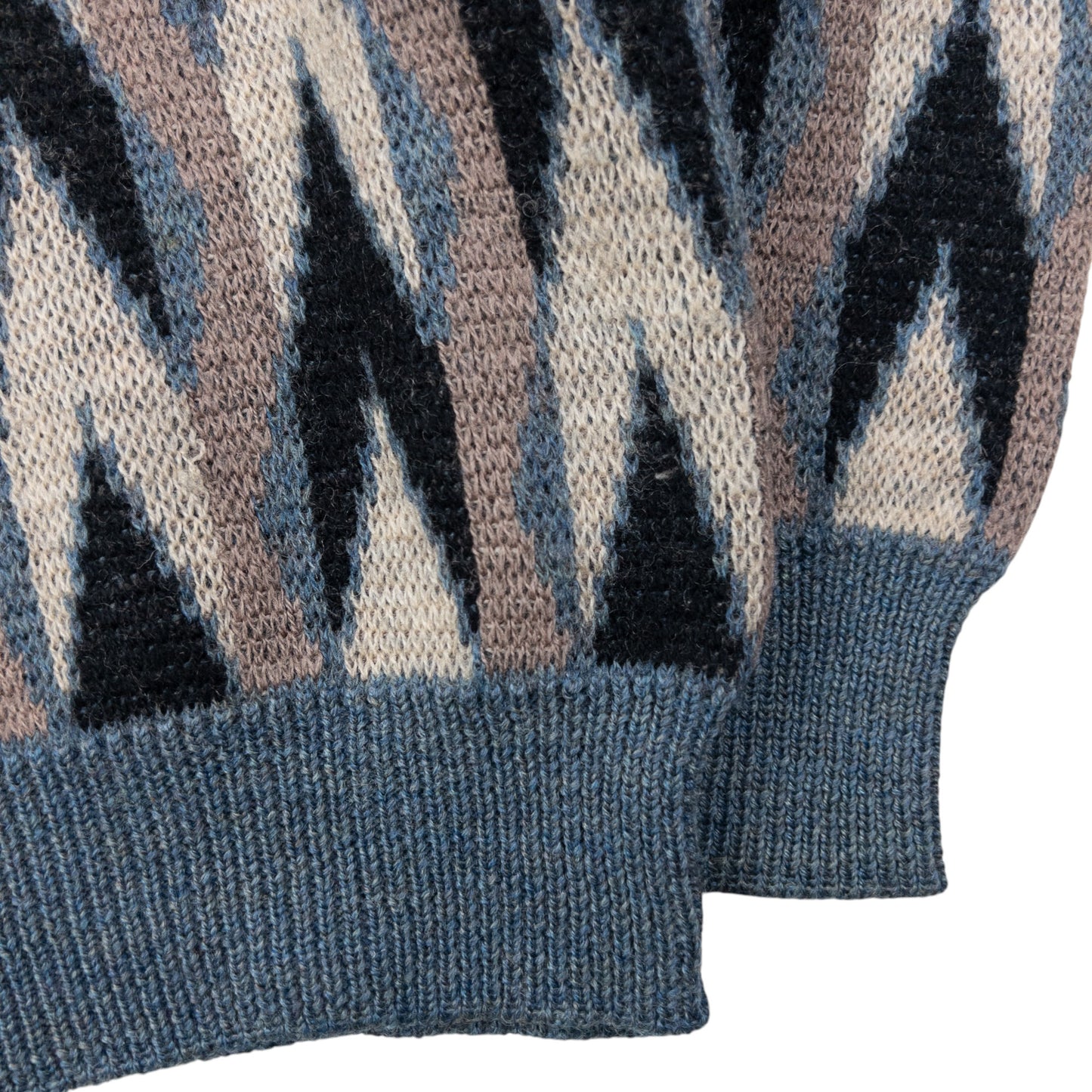 Vintage 80s Marithe + Francois Girbaud Wool Knit Pattern Jumper Womens Size M
