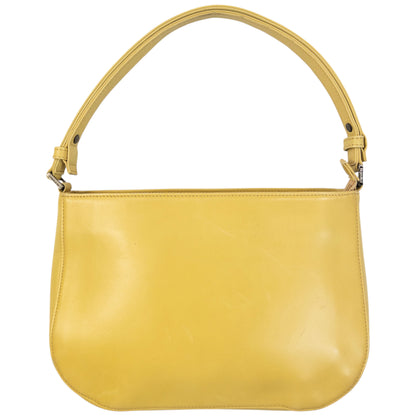Vintage 90s Issey Miyake Leather Shoulder Bag