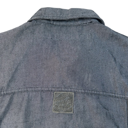 Vintage 2000s Marithe + Francois Girbaud Metallic Denim Jacket Size XL