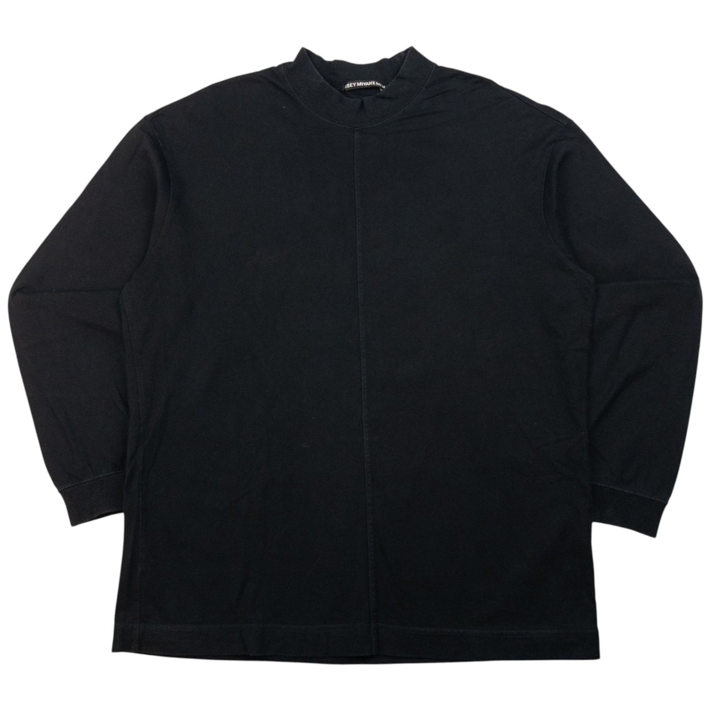 Vintage Issey Miyake MEN 'Steve Jobs' Long Sleeve High Neck T Shirt Size S