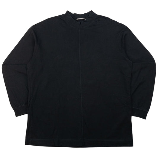 Vintage Issey Miyake MEN 'Steve Jobs' Long Sleeve High Neck T Shirt Size S