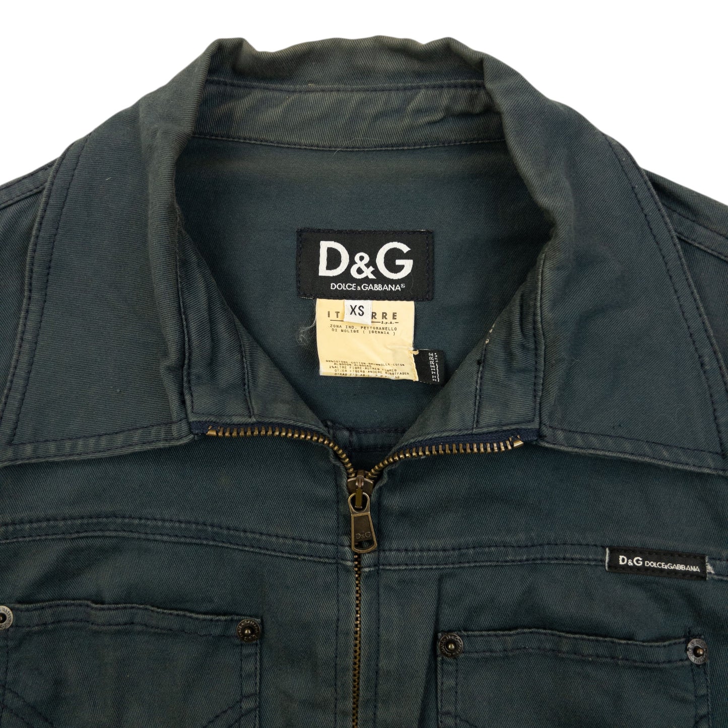 Vintage 2000s Dolce & Gabbana Zip Up Jacket Womens Size XS