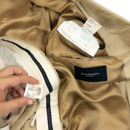 Vintage 2000s Burberry Jacket & Trousers Suit Set Size XL