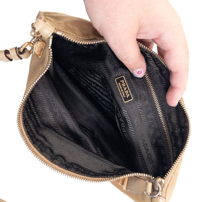 Vintage 2000s Prada Shoulder Clutch Bag