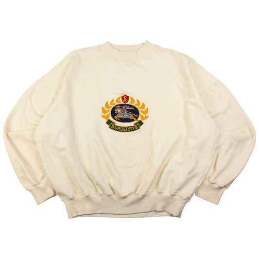 Vintage Burberry Embroidered Sweatshirt Size M
