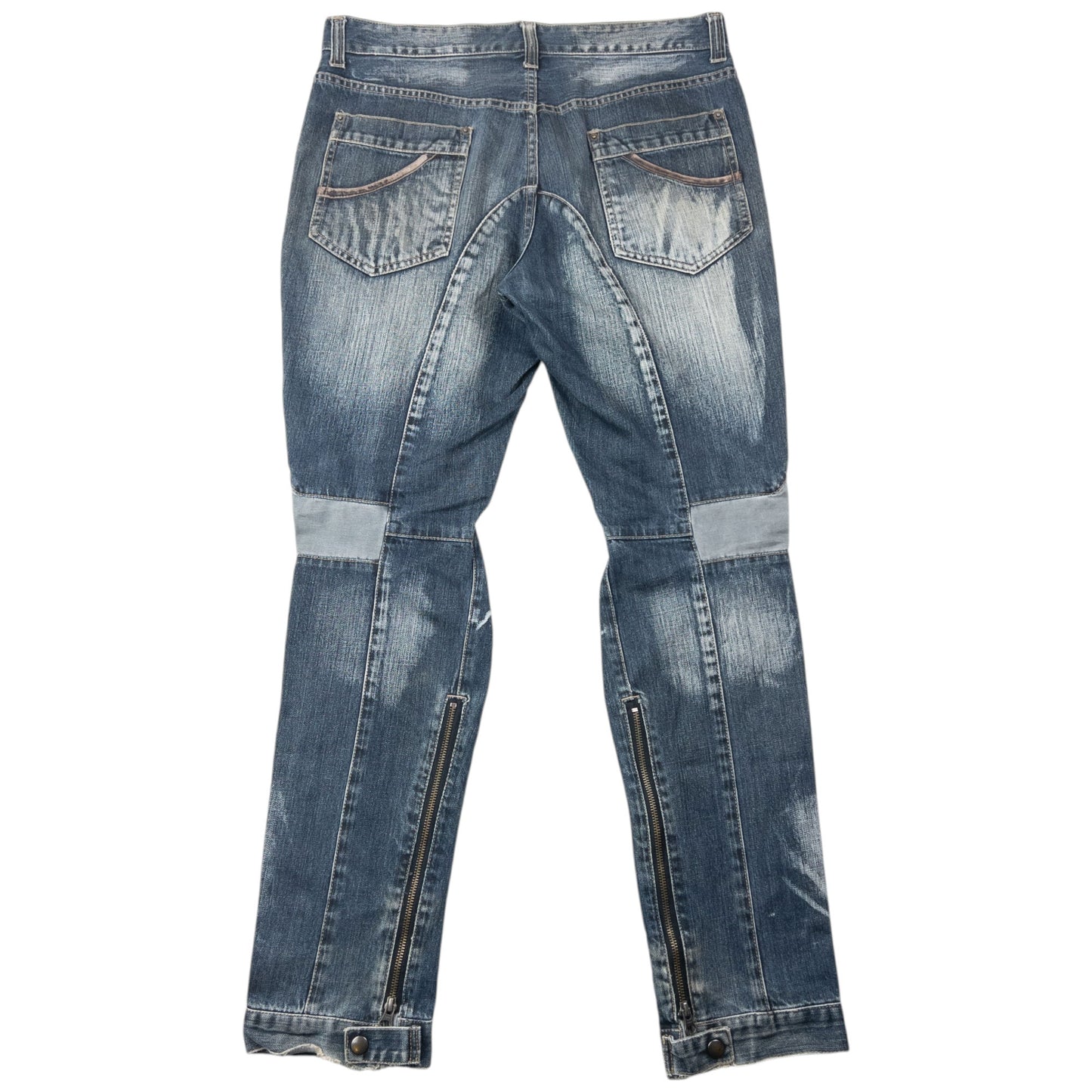 Vintage 2000s PPFM Multi Zip Denim Jeans Size W34