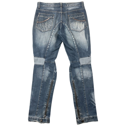 Vintage 2000s PPFM Multi Zip Denim Jeans Size W34