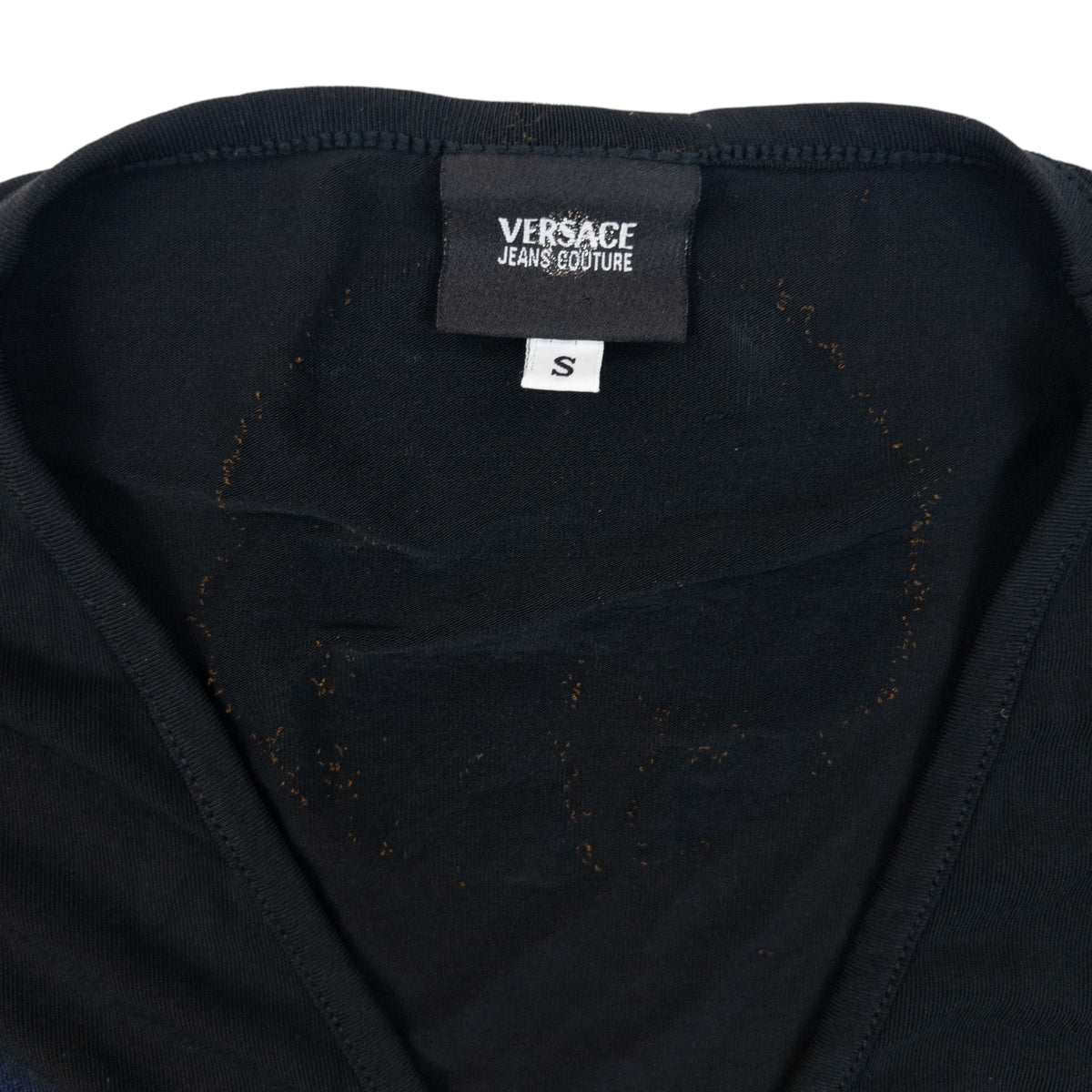 Vintage 2000s Versace Jeans Couture Chain Print Long Sleeve Top Womens Size S