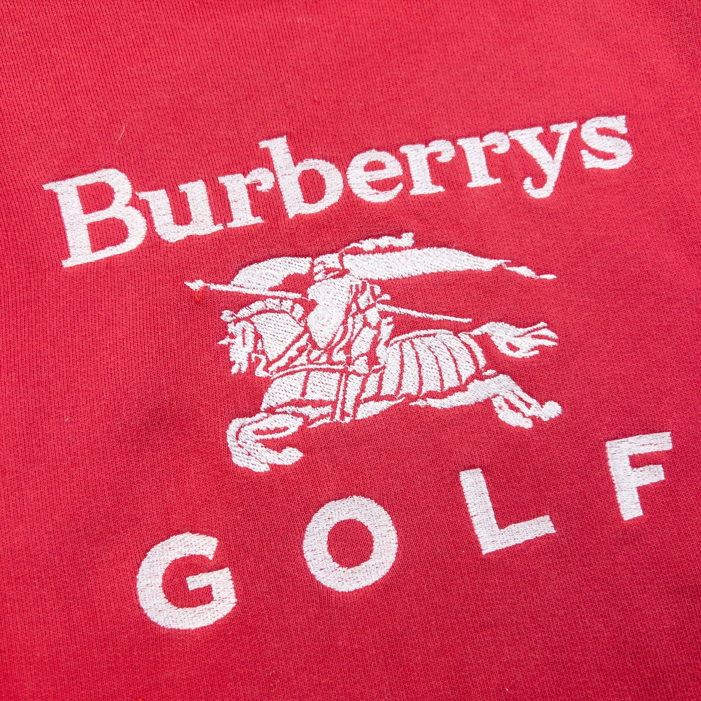 Vintage 90s Burberry Golf Embroidered Sweatshirt Womens Size M