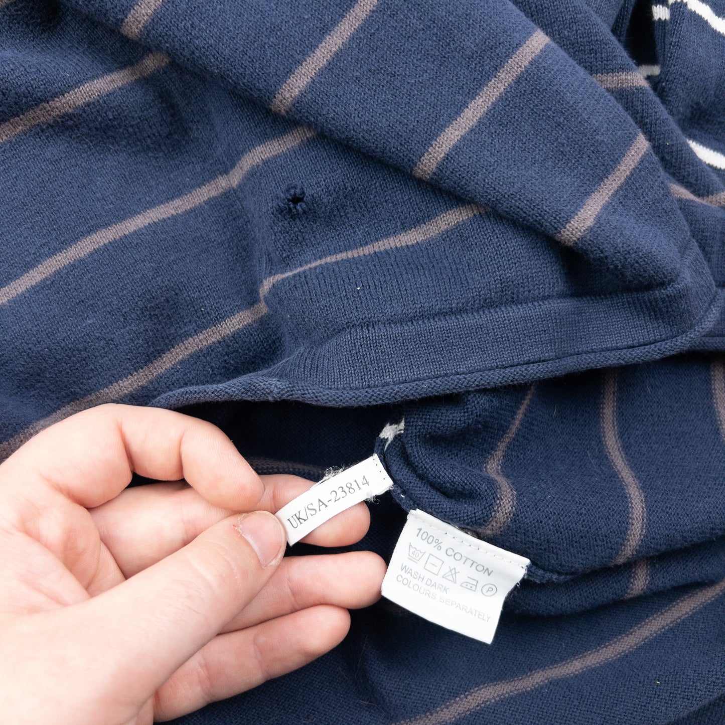 Vintage 2000s YSL Yves Saint Laurent Striped Jumper Size M