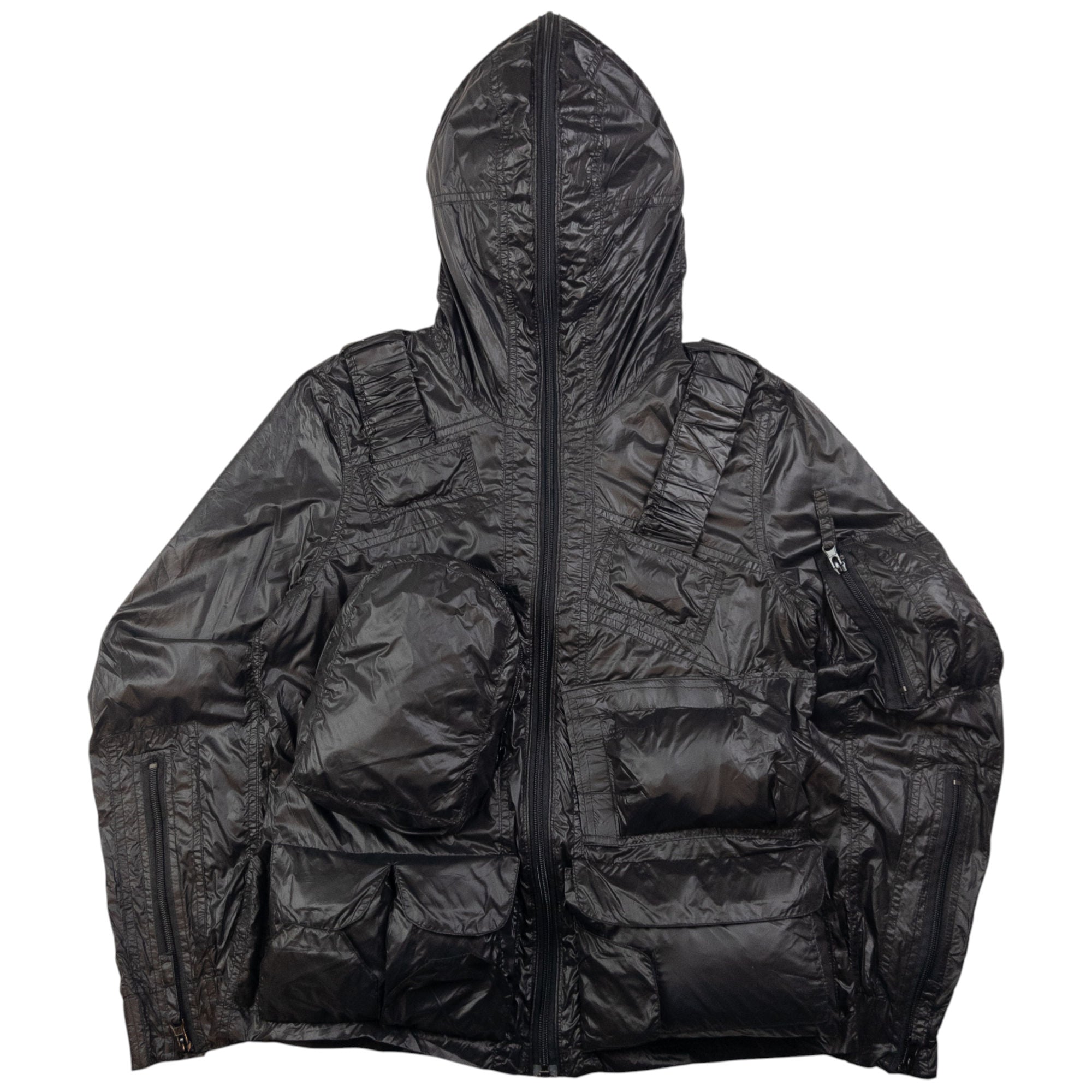 Vintage Cabane De Zucca By Issey Miyake Full Zip Hooded Jacket Size XS