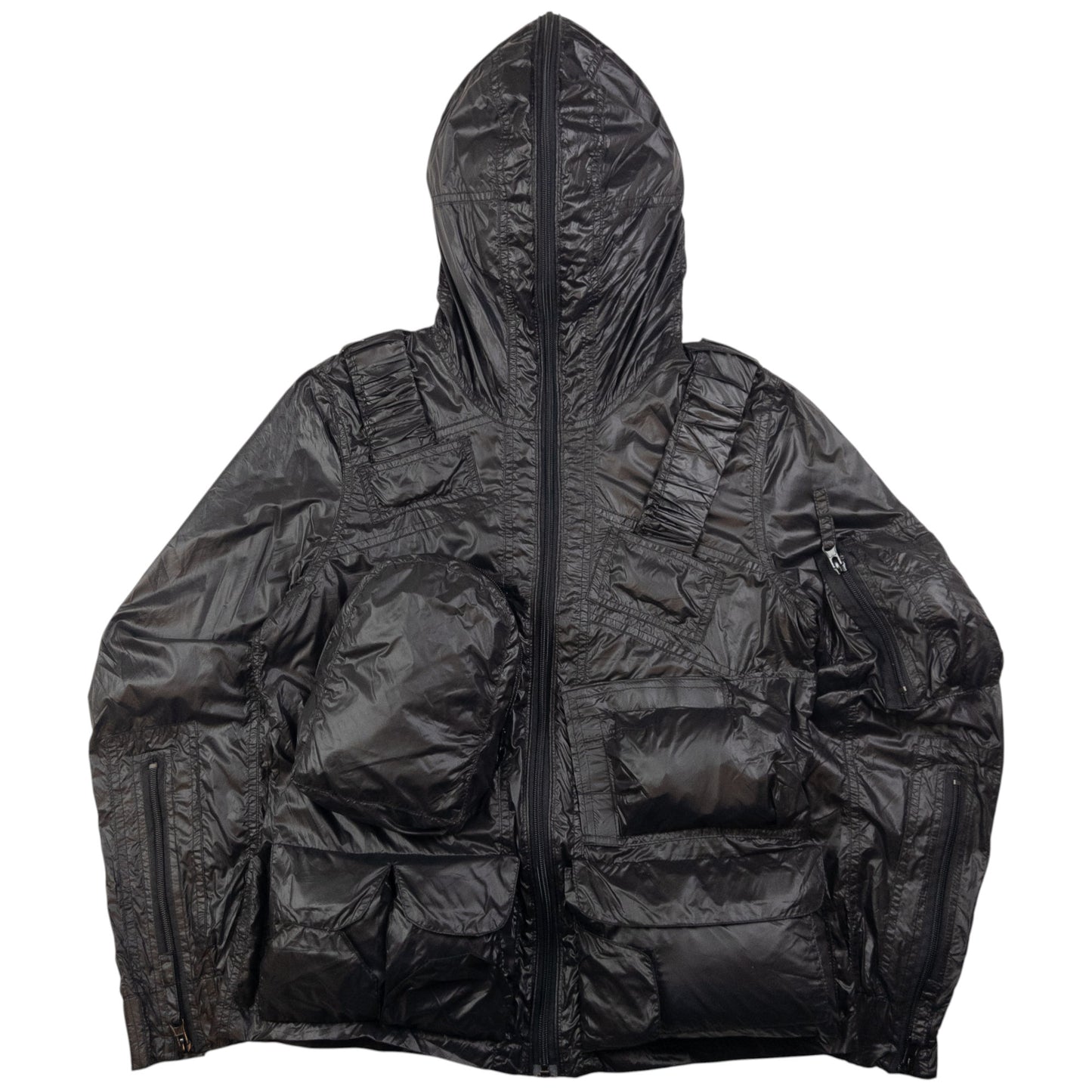 Vintage Cabane De Zucca By Issey Miyake Full Zip Hooded Jacket Size XS