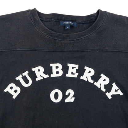 Vintage 2000s Burberry Embroidered 02 Sweatshirt in navy (cotton), photo 3