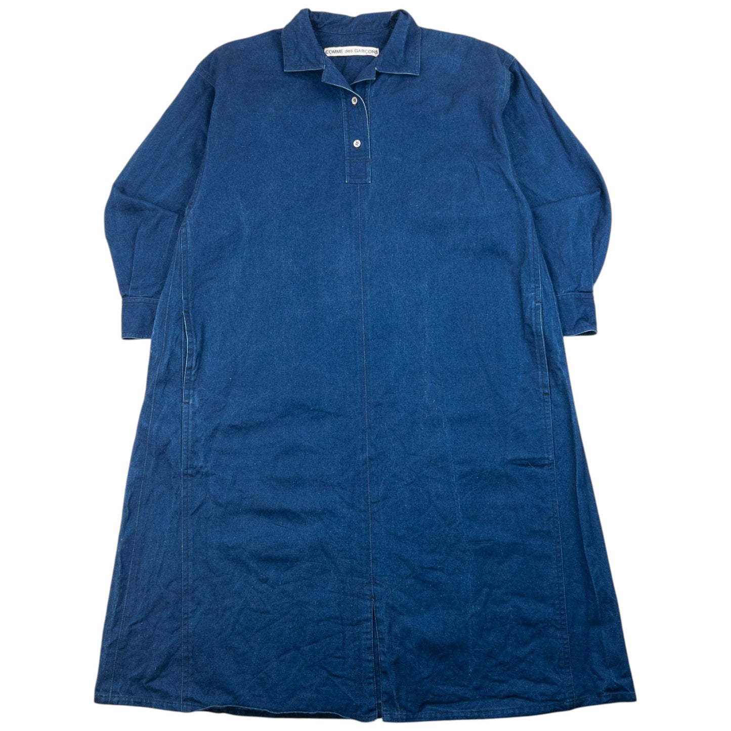 Vintage Comme Des Garçons Denim Shirt Dress Womens Size XL