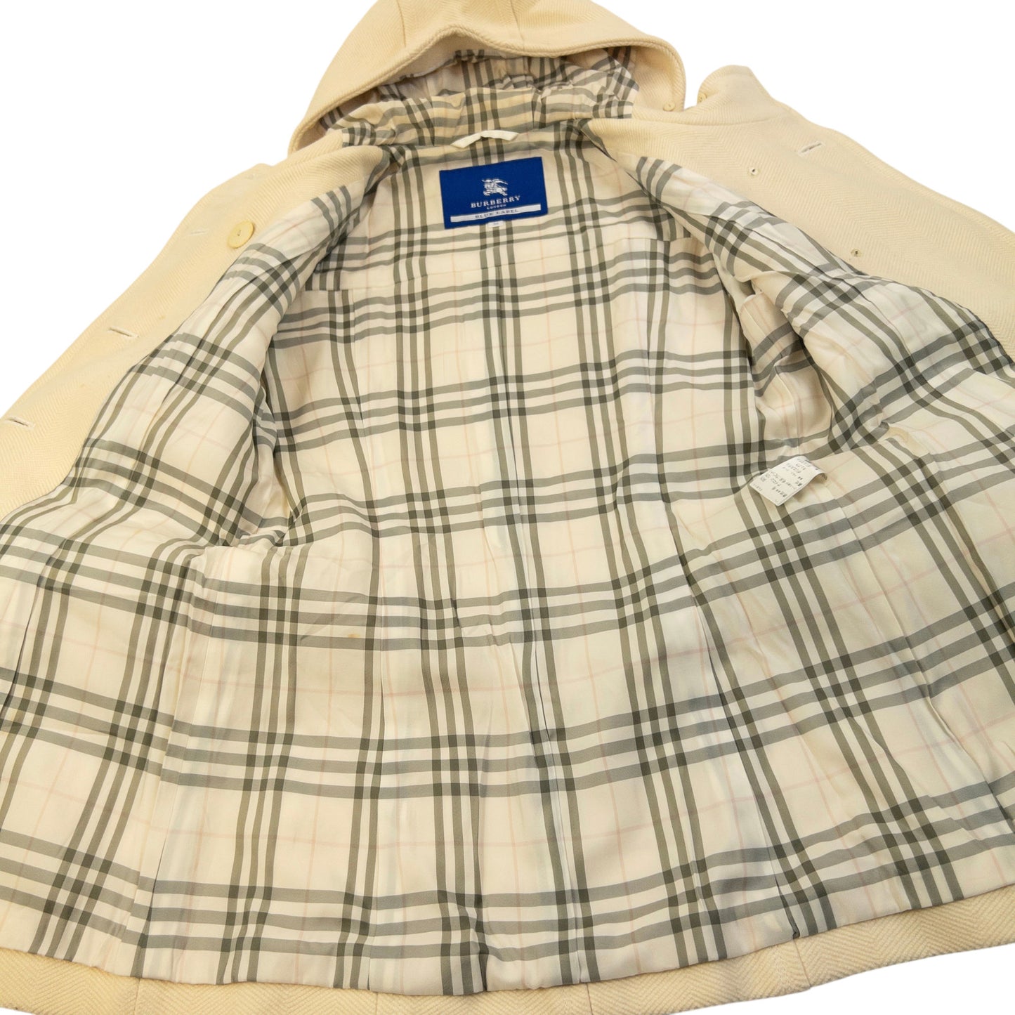 Vintage 2000s Burberry Blue Label Nova Check Lined Belt Waist Jacket Womens Size S