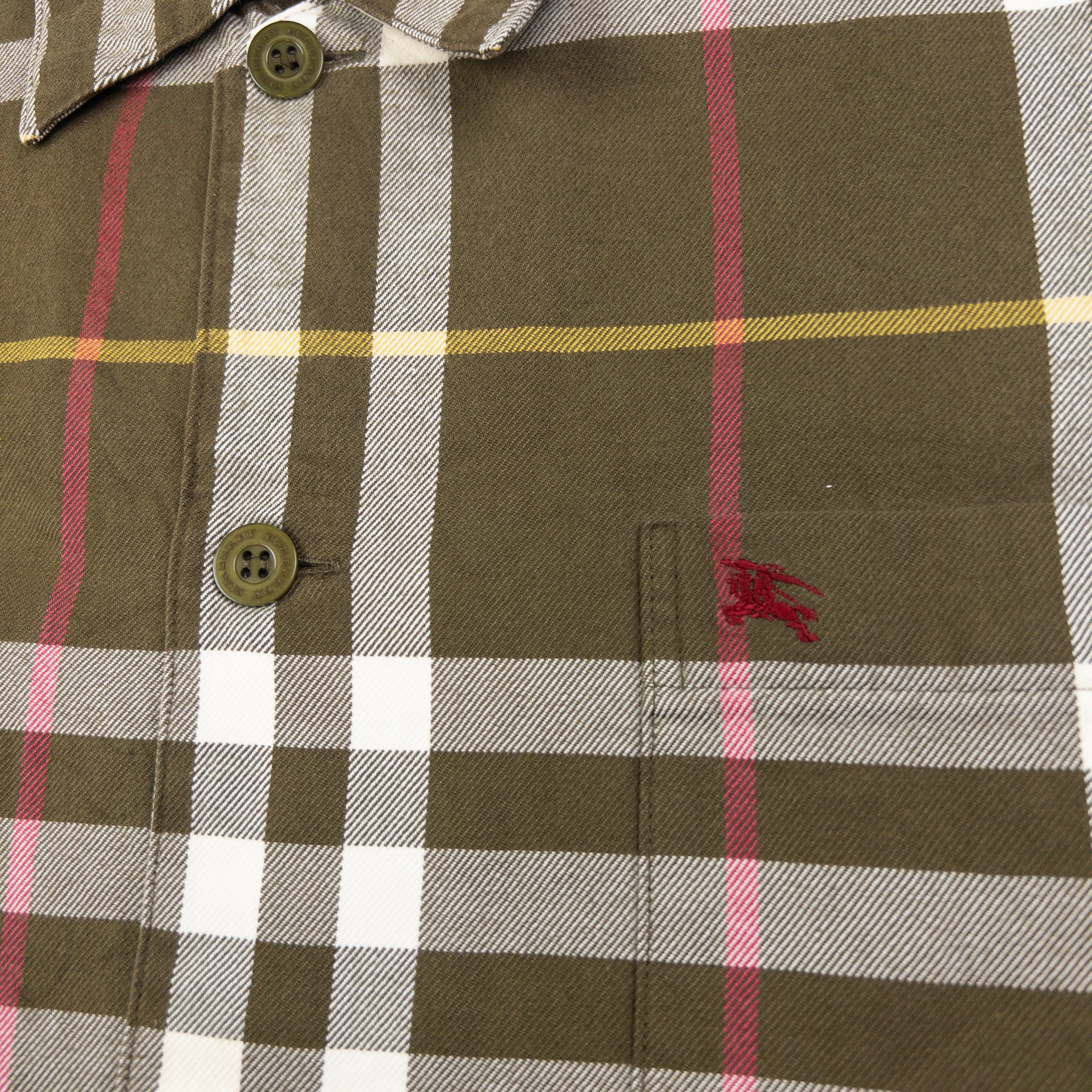 Vintage Burberry Nova Check Long Sleeve Button Up Shirt Size M