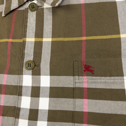 Vintage Burberry Nova Check Long Sleeve Button Up Shirt Size M