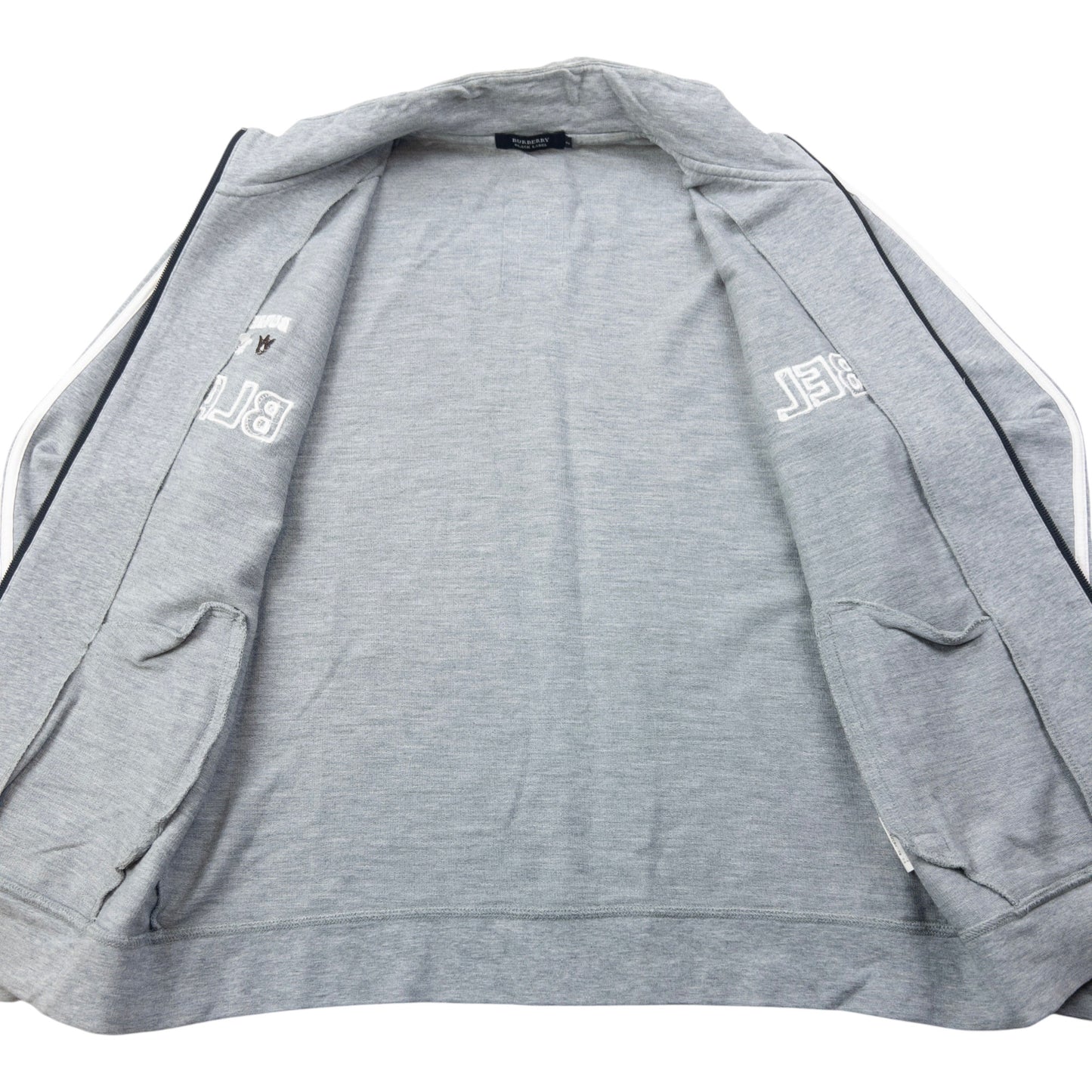 Vintage 2000s Burberry Black Label Zip Up Sweatshirt Size S