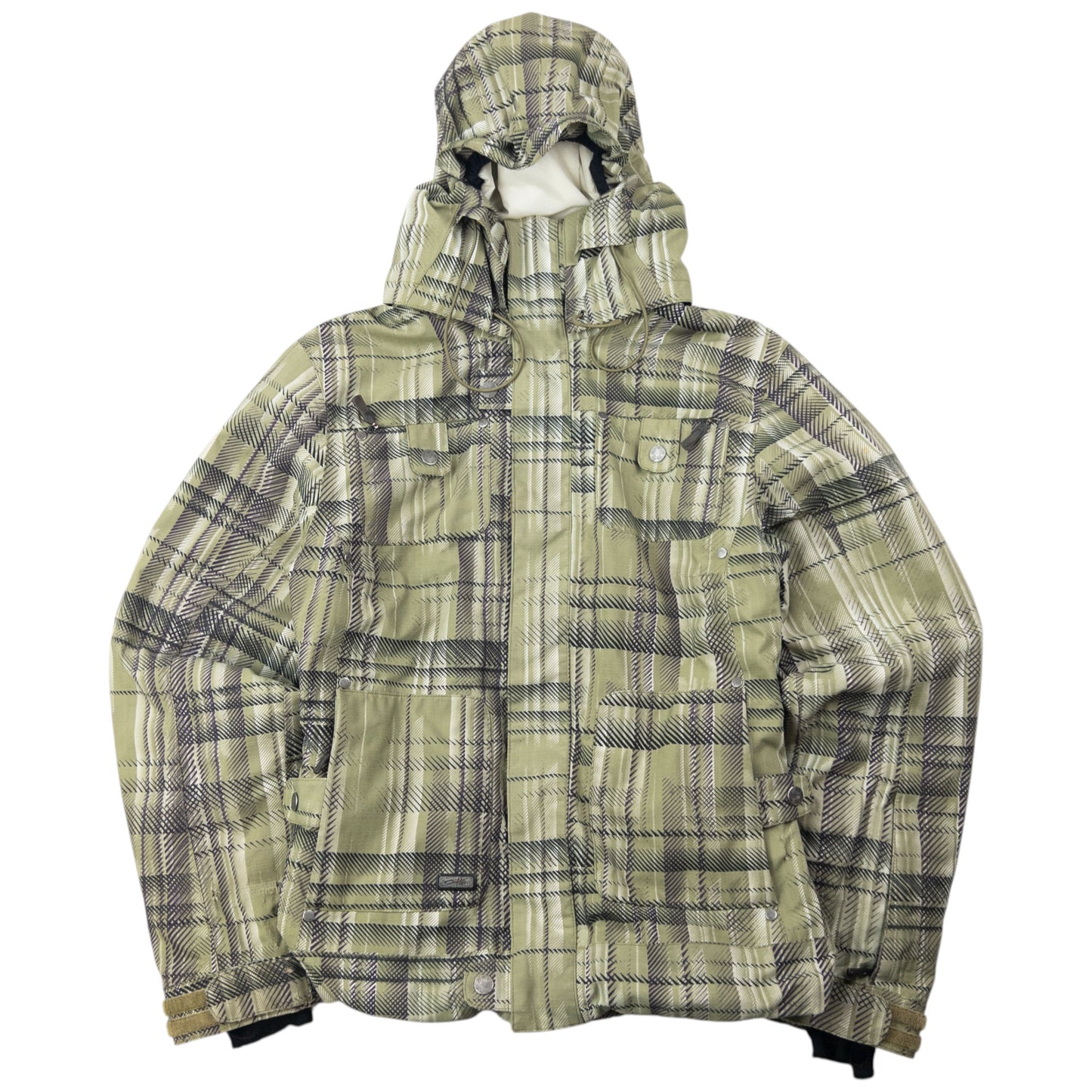 Vintage 2000s Oakley Pattern Zip Up Snowboarding Jacket Size XS