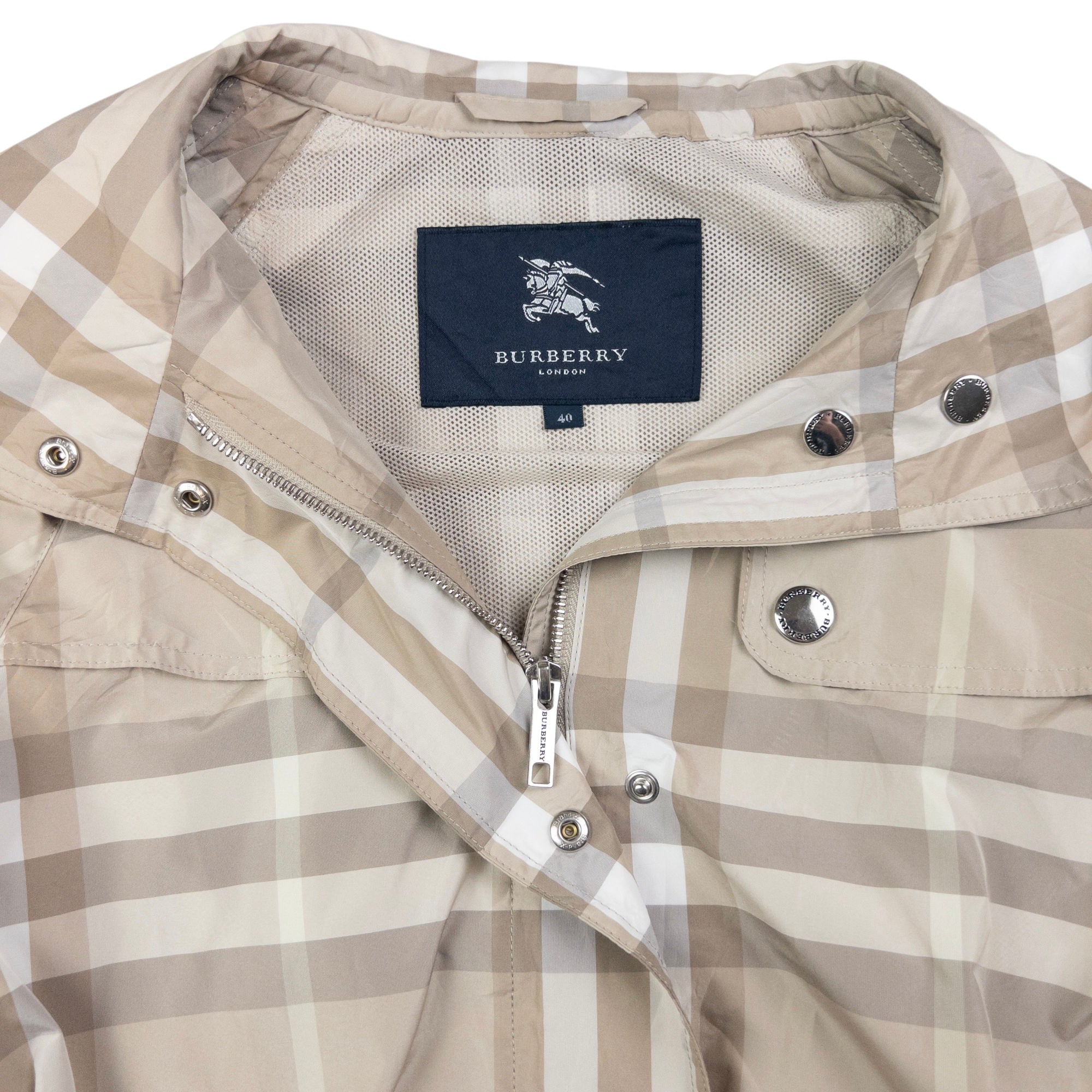 Vintage Burberry Nova Check Trench Jacket Womens Size M