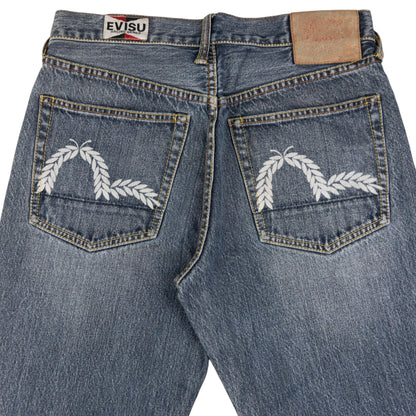 Vintage Evisu Double Wheat Gull Japanese Denim Jeans Size W29