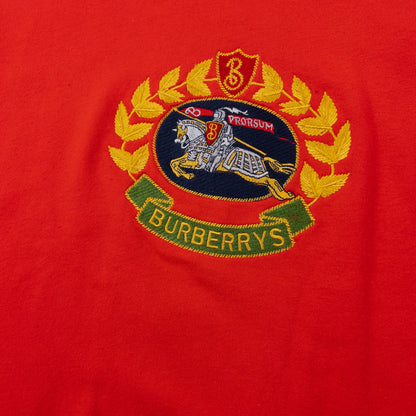 Vintage Burberry Crest Embroidered Sweatshirt Size M