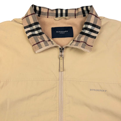 Vintage Burberry Nova Check Collar Zip Up Jacket Size XL