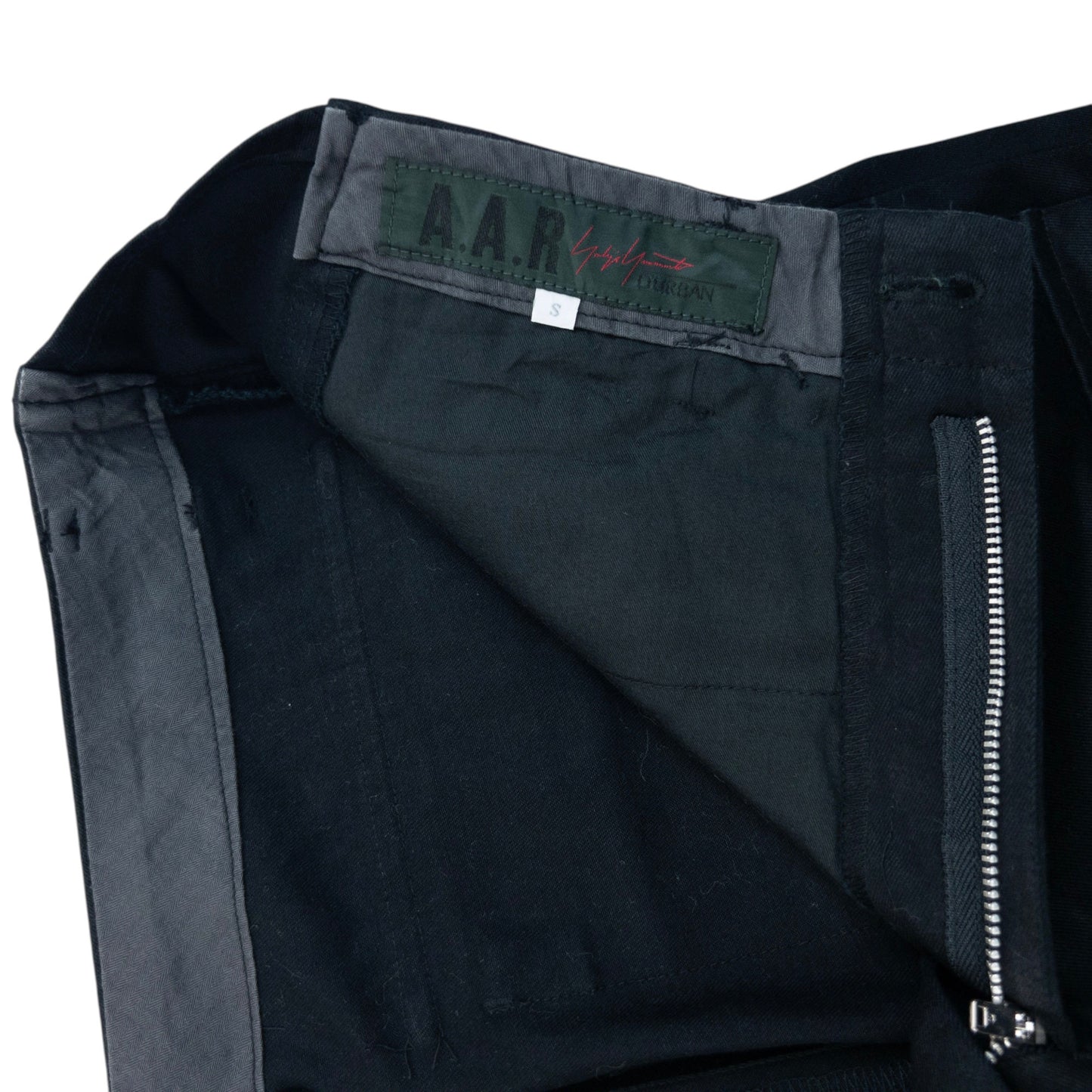 Vintage 90s Yohji Yamamoto D'Urban A.A.R Zip Waist Trousers Size W26