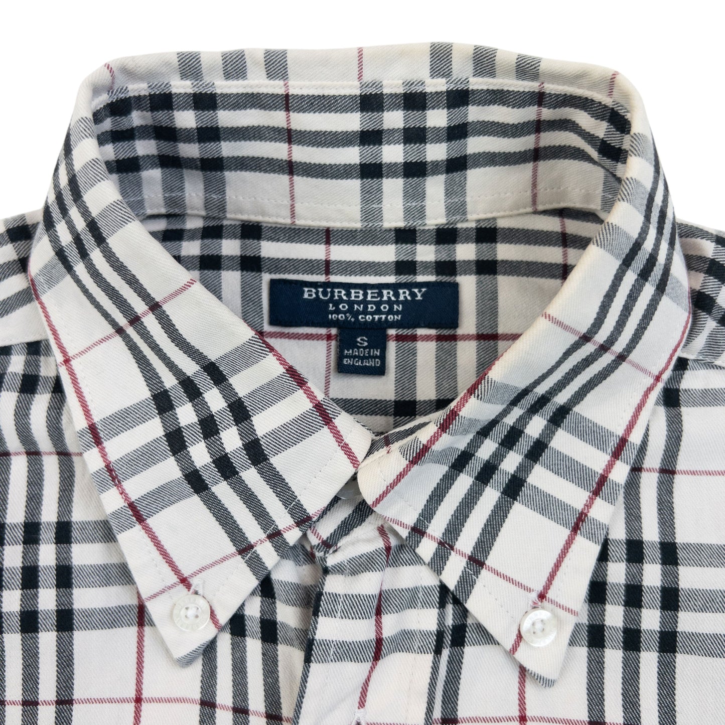 Vintage 2000s Burberry Nova Check Long Sleeve Button Up Shirt Size S