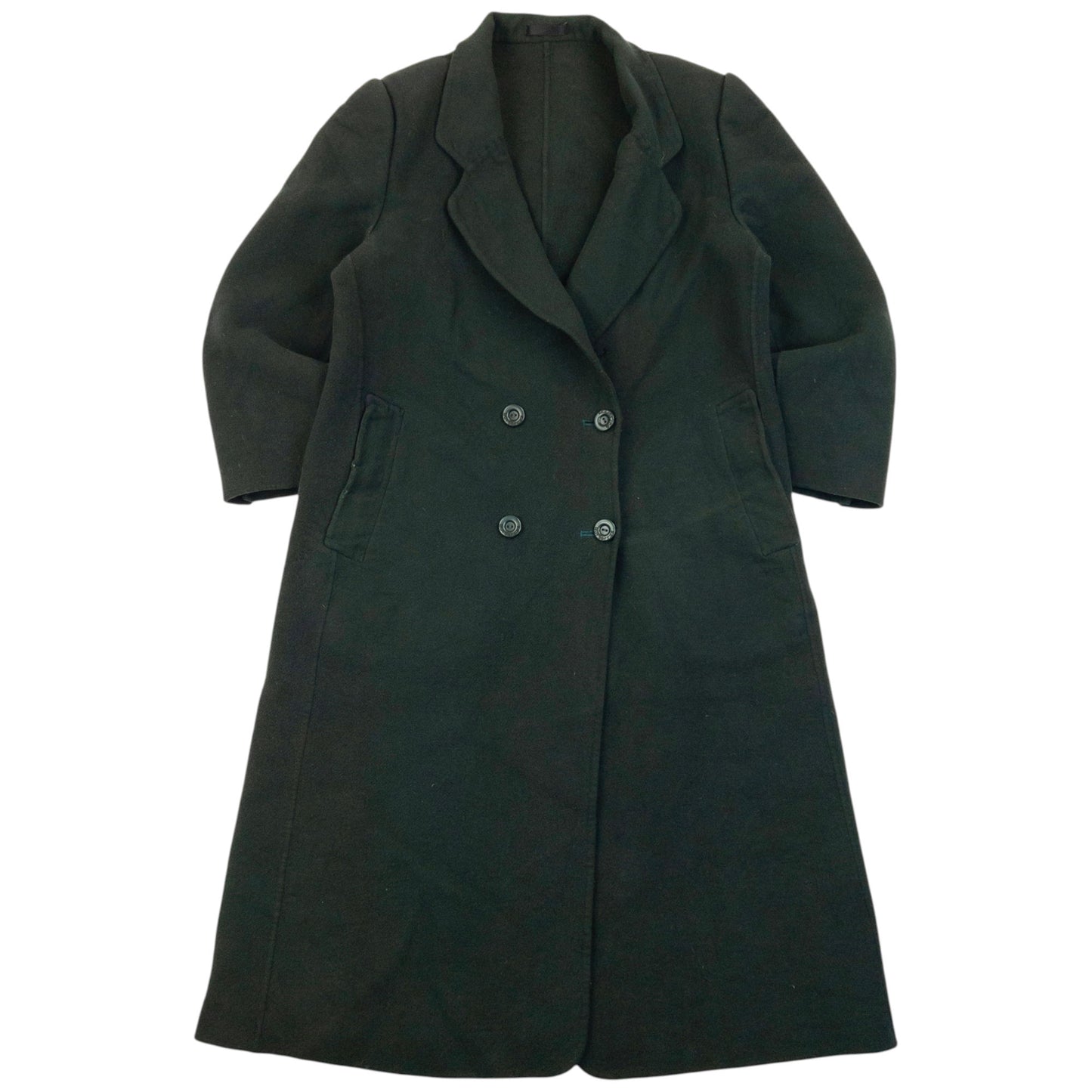 Vintage 90s Burberry Longline Wool Jacket Womens Size L