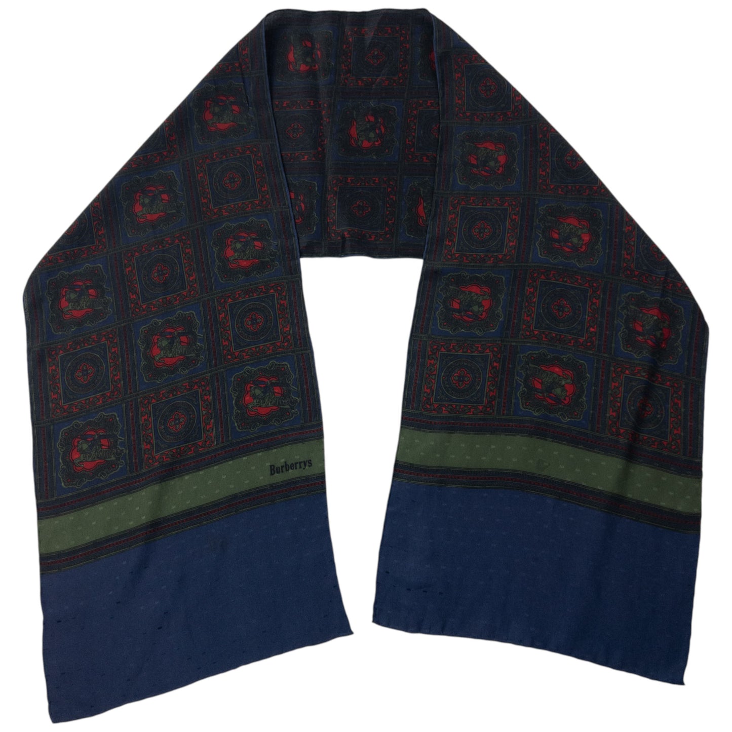 Vintage 80s Burberry Silk Scarf