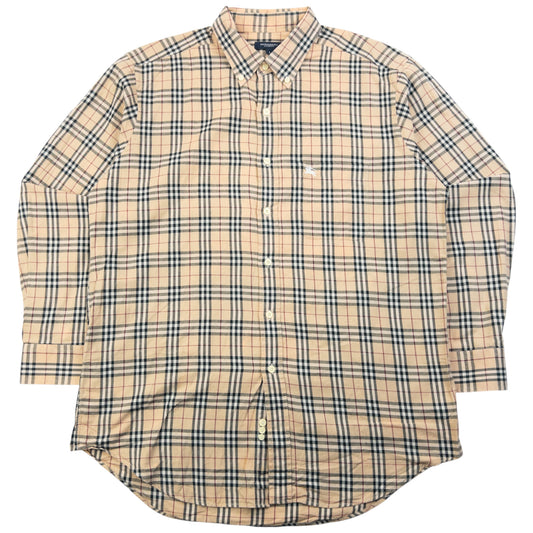 Vintage 2000s Burberry Nova Check Long Sleeve Button Up Shirt Size L