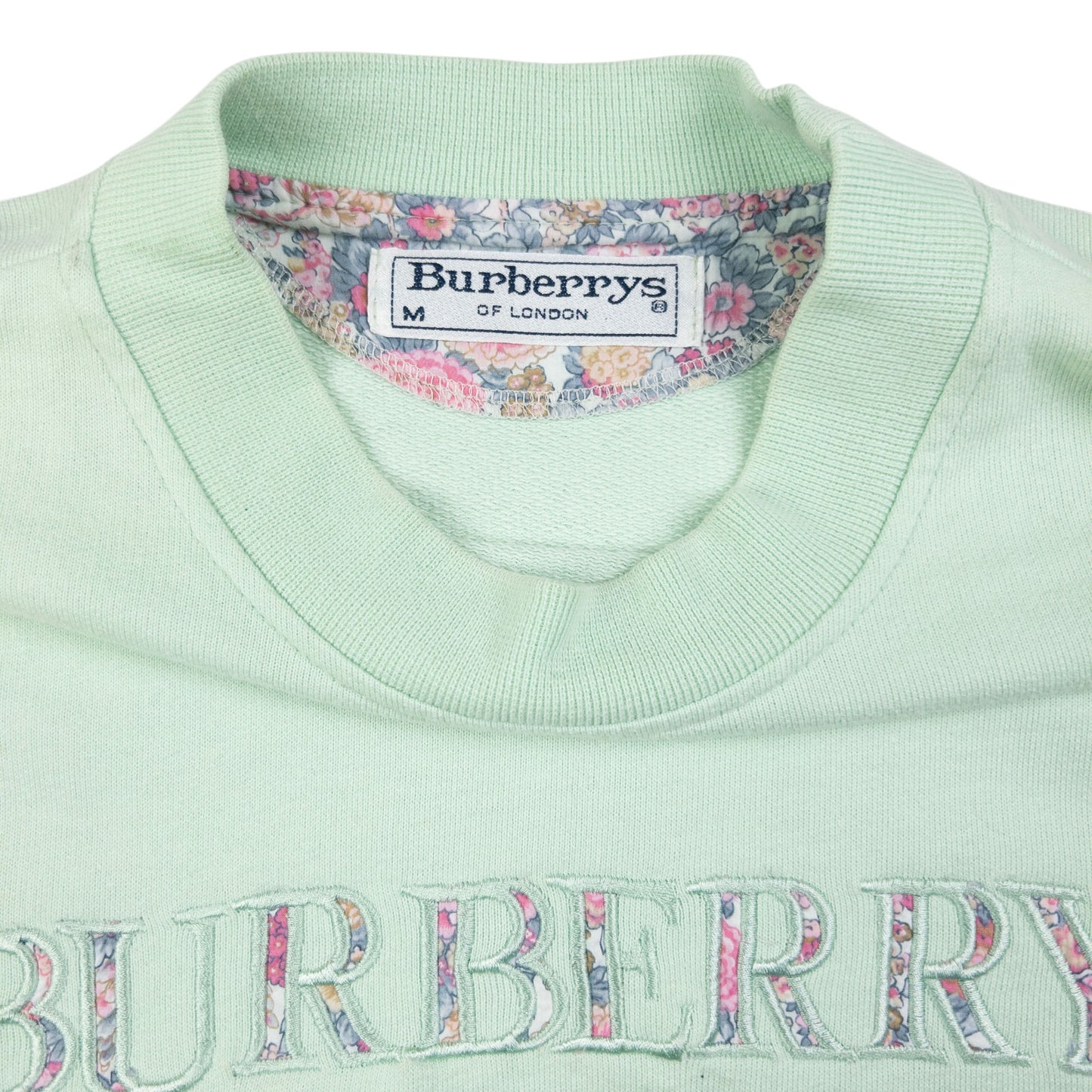 Vintage Burberry Embroidered Sweatshirt Size XS