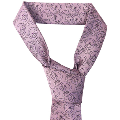 Vintage 2000s Gucci Monogram Anchor Silk Tie