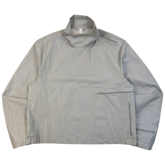 Vintage 1999 Miu Miu Asymmetric Q Zip Jacket in grey, multi zip pockets