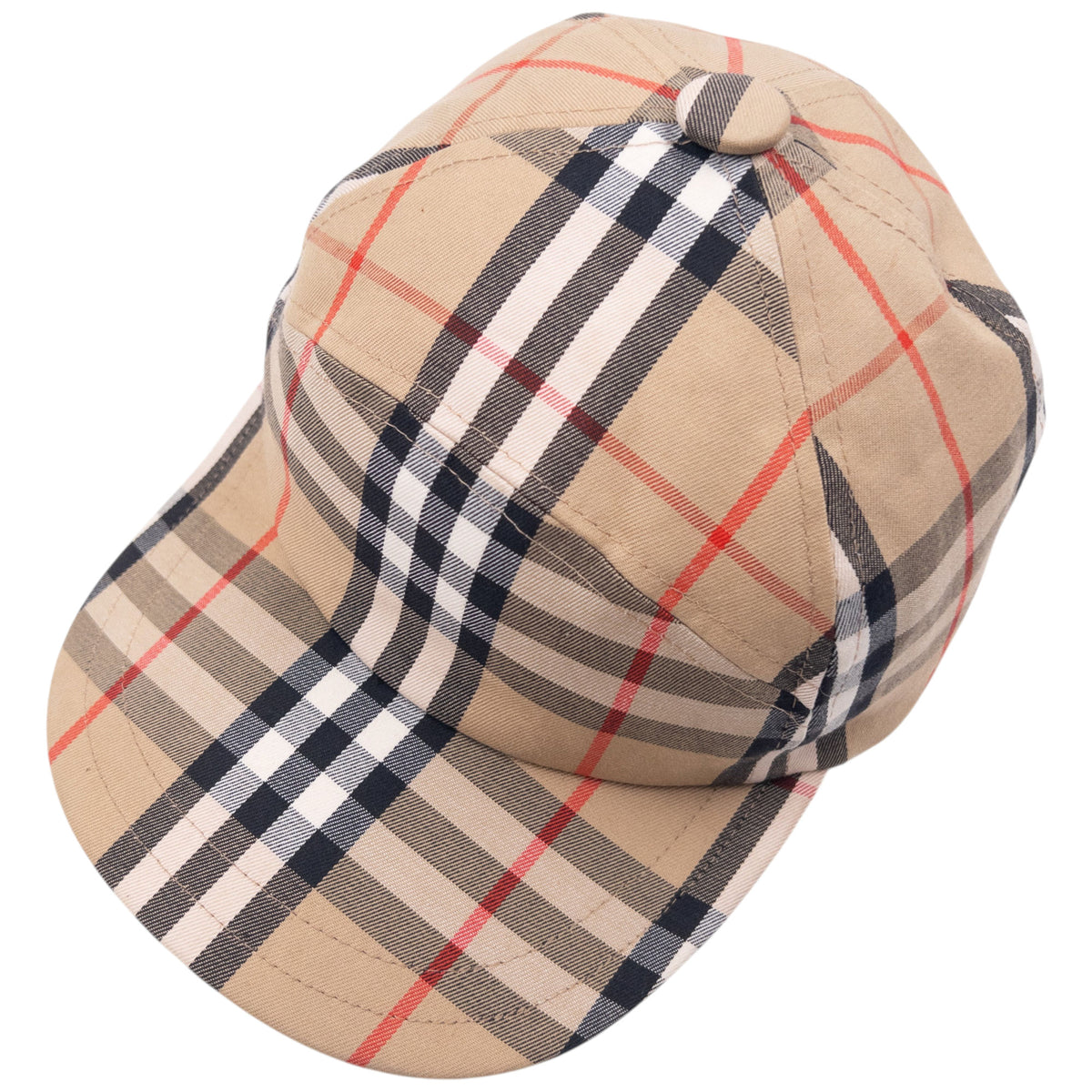 Vintage 90s Burberry Nova Check Hat in beige, photo 7