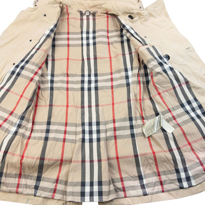 Vintage Burberry Nova Check Lined Trench Jacket Womens Size M