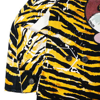2018 Prada Tiger Stripe Pop Art Jacket Womens Size XL