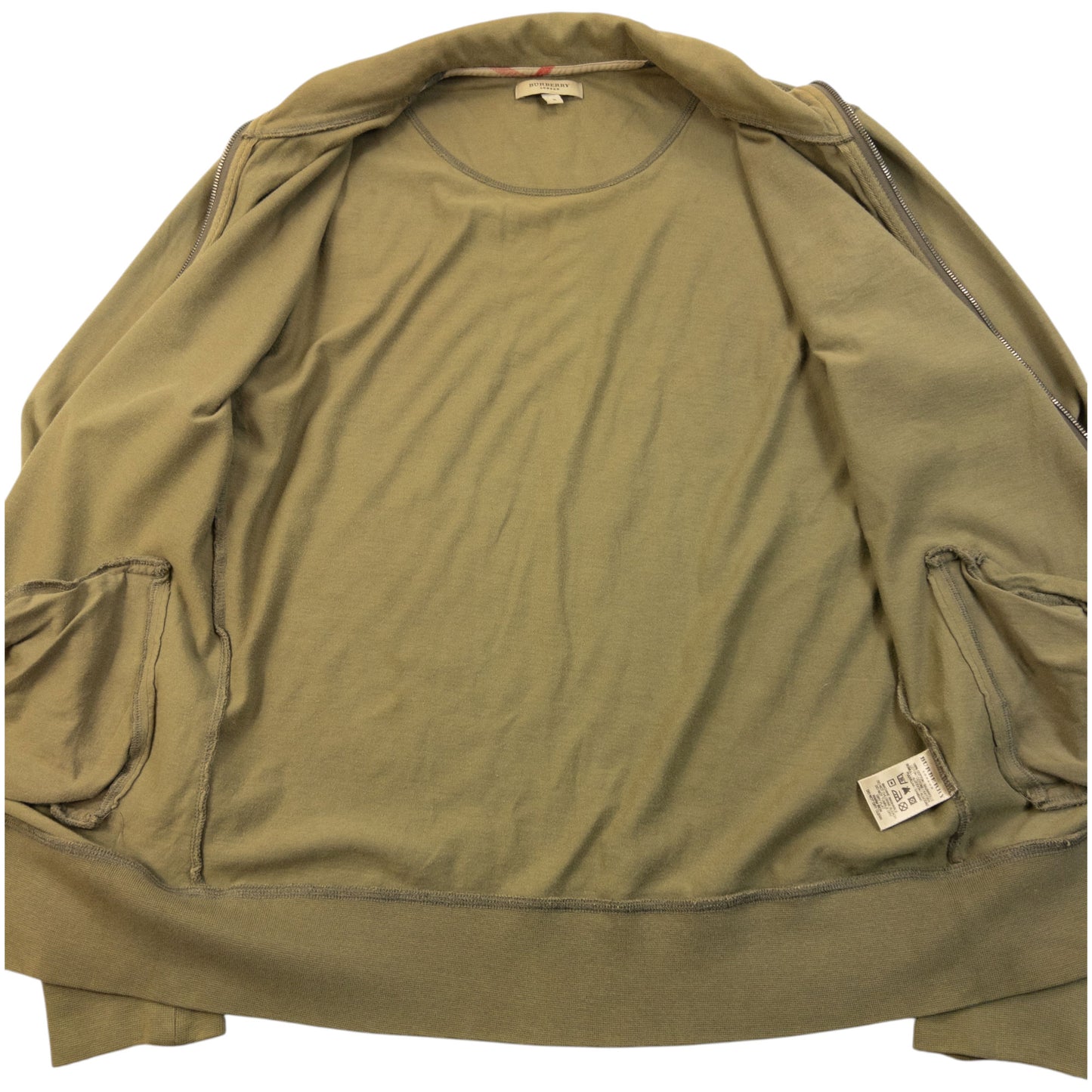 Vintage 2000s Burberry Zip Up Sweatshirt Size S