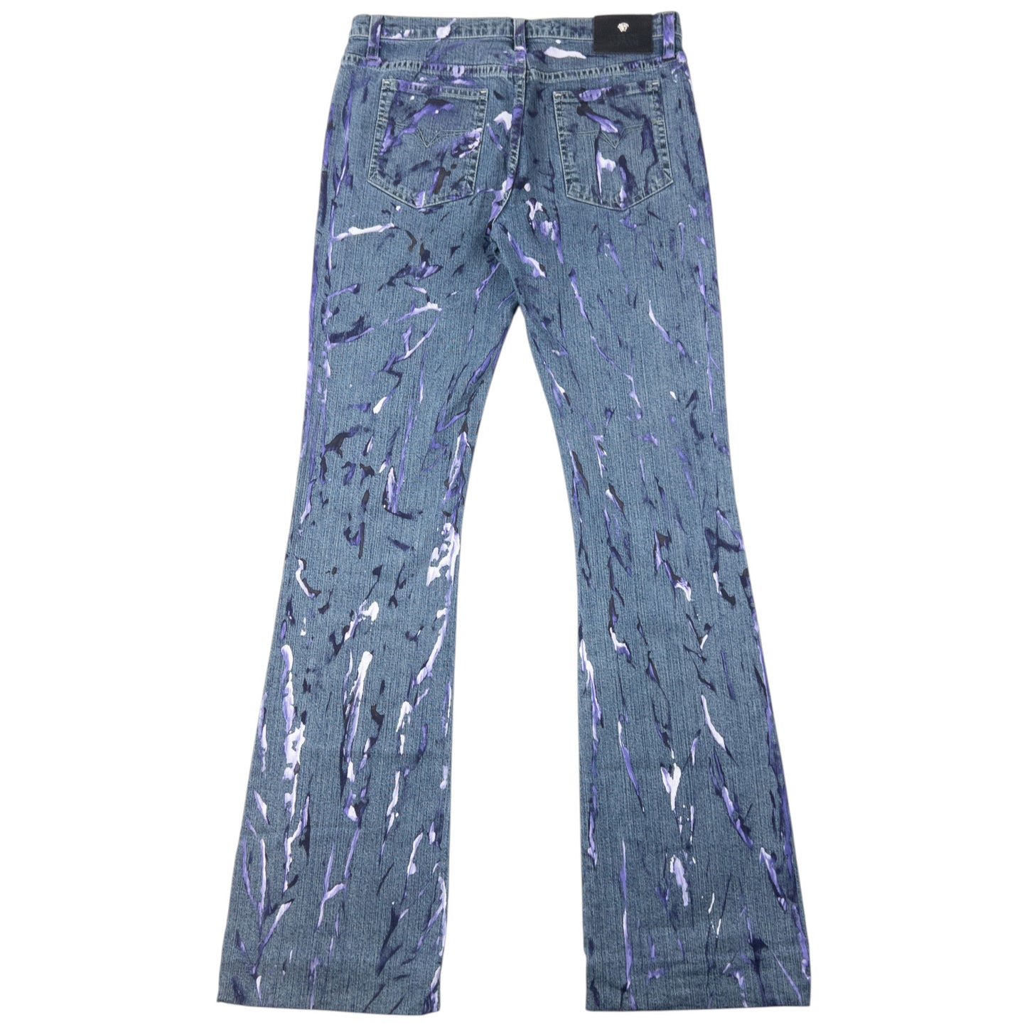 Vintage 2000s Versace Jeans Couture Painted Denim Jeans Womens Size W30