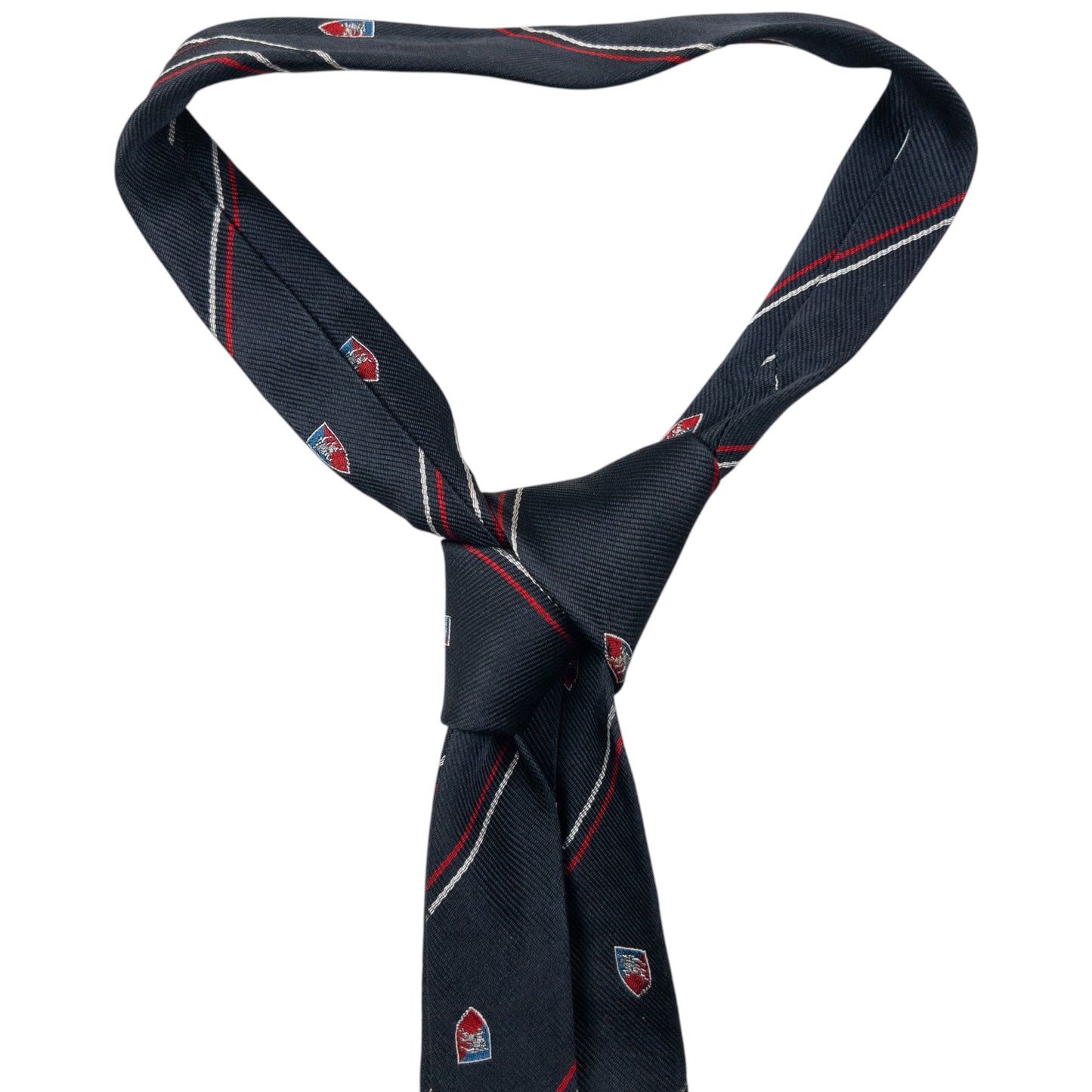 Vintage 90s Burberry Striped Monogram Silk Tie