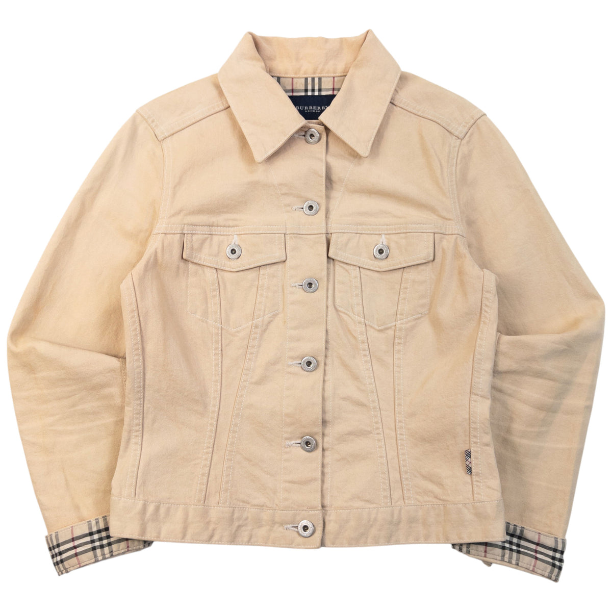 Vintage 2000s Burberry Button Up Jacket Womens Size M