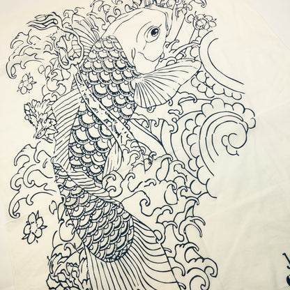 Vintage 2000s Jean Paul Gaultier Koi Fish Scarf