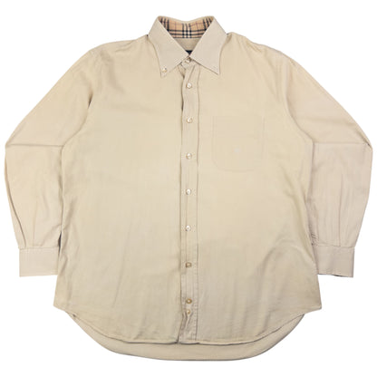 Vintage Burberry Long Sleeve Button Up Shirt Size XL